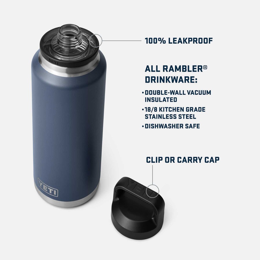 Gear Yeti Bottles & Mugs | Rambler 46 Oz Bottle With Chug Cap Navy