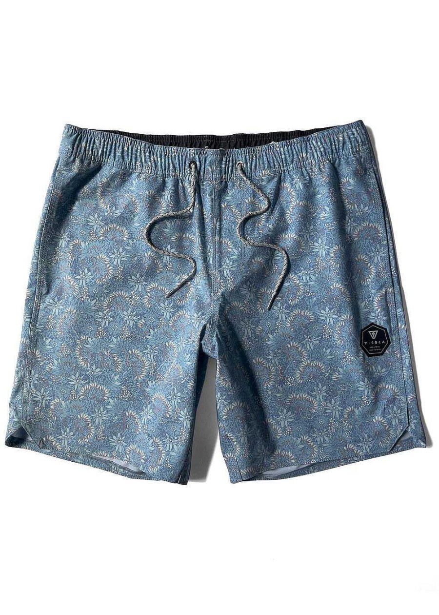 Men'S Vissla Swimwear | Greenhouse 17.5" Ecolastic Boardshort For Men Jade