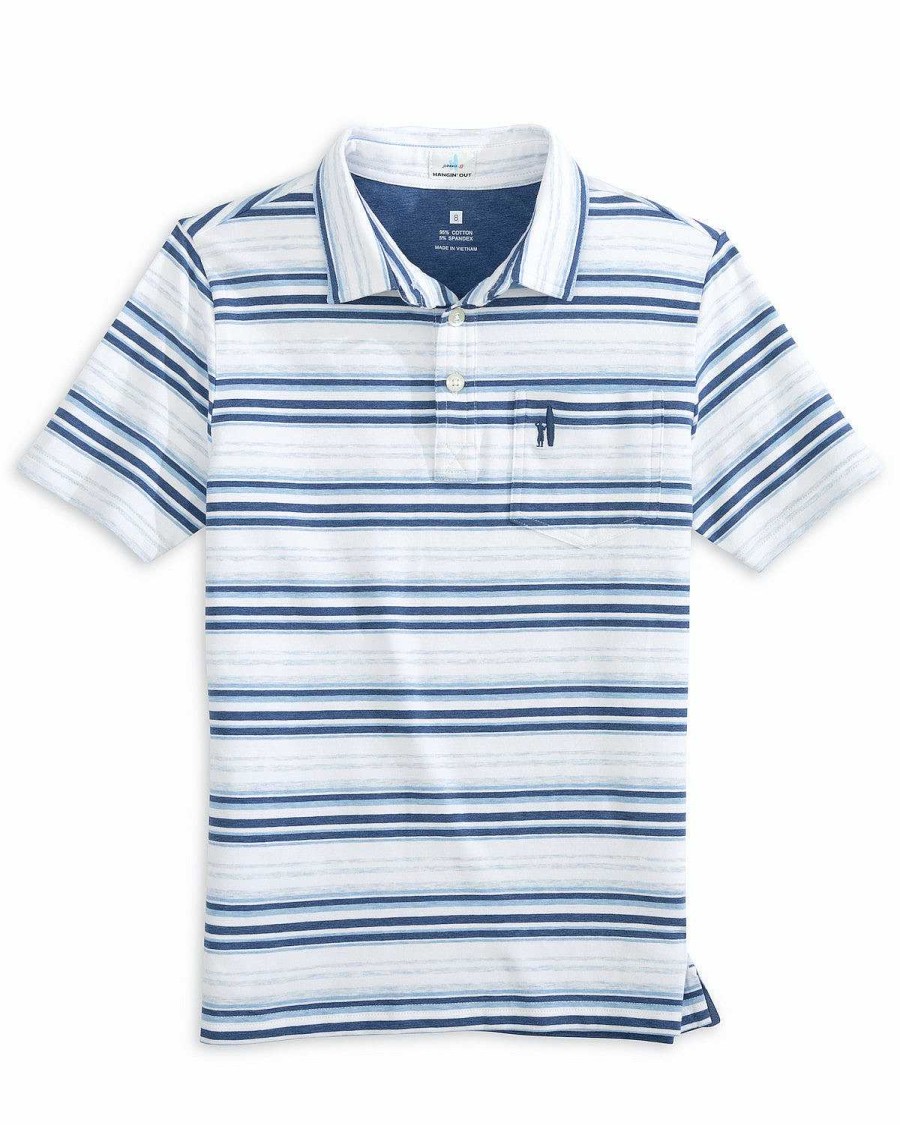 Men'S Johnnie-O Shirts | The Original Jr. Polo For Men - Dabney Stripe Oceanside