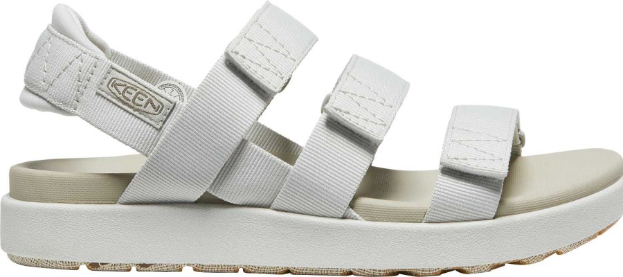 Footwear Keen Sandals | Elle Strappy Sandals For Women Silver Birch/Plaza Taupe