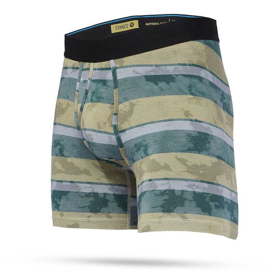 Men'S Stance Baselayers & Underwear | Reels Butter Blend Boxer Brief With Wholester For Men Reels-Khaki