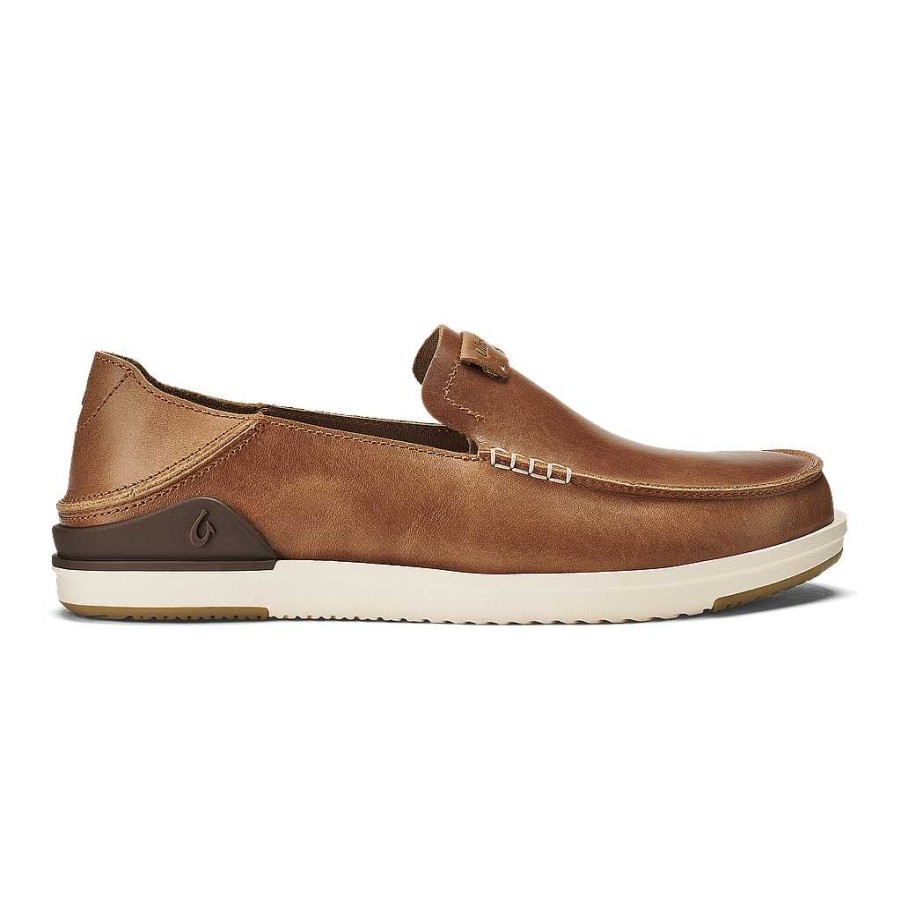 Footwear Olukai Shoes | Kakaha Leather Slip-On Shoes For Men Fox/Fox