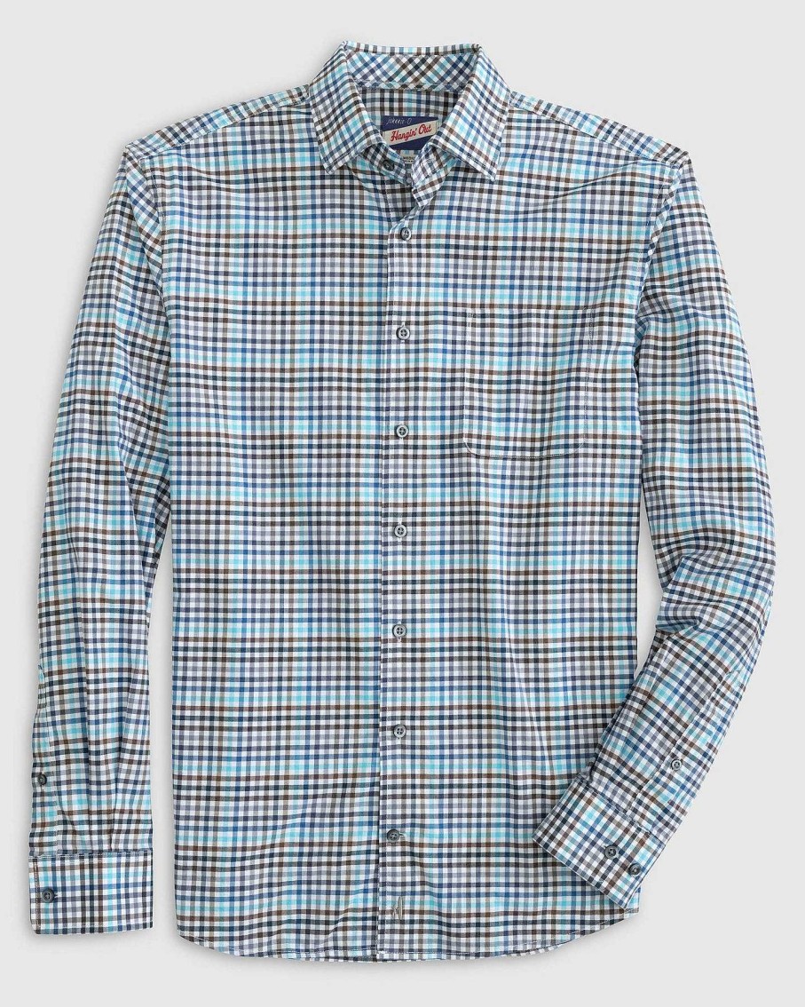 Men'S Johnnie-O Shirts | Todd Hangin' Out Button Up Shirt For Men Cay