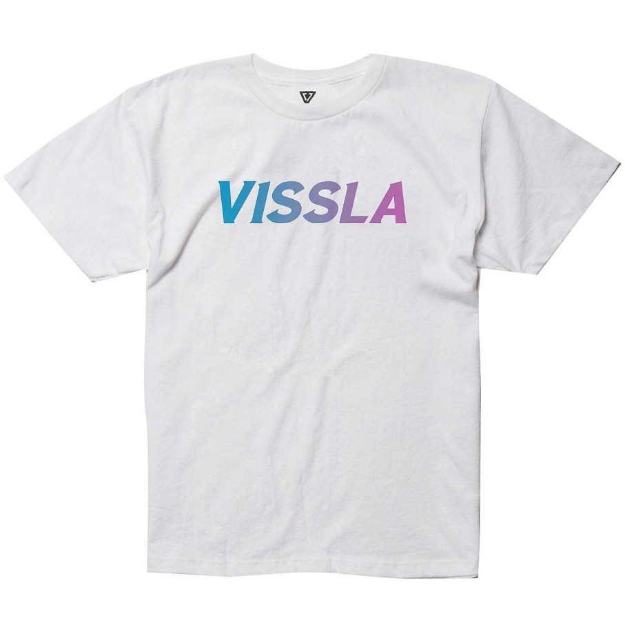 Kids' Vissla Tops | 7 Seas Bolt Short Sleeve Tee For Kids White