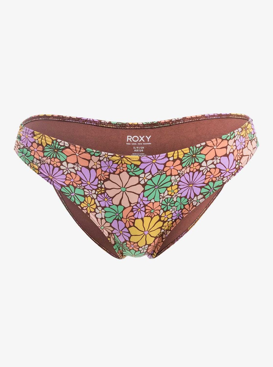 Women'S Roxy Swimwear | All About Sol Hipster Bikini Bottoms Root Beer All About Sol Mini