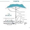 Gear Solbello Tents | Solbello Beach Shade Blue