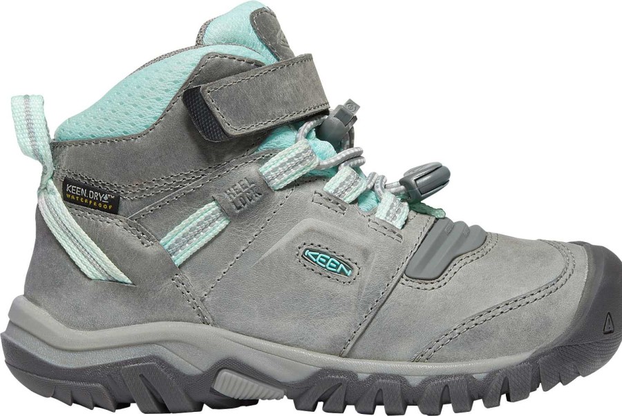 Footwear Keen Boots | Ridge Flex Mid-Top Waterproof Hiking Boots For Kids