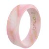 Women'S Qalo Jewelry | Modern Silicone Ring For Women Metallic Marble