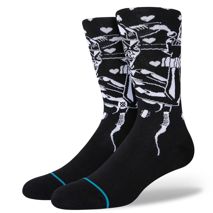 Men'S Stance Socks | Batman Harley Quinn Crew Socks Black