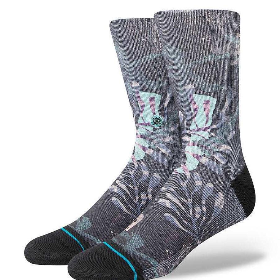 Men'S Stance Socks | Trooms Poly Crew Socks Black