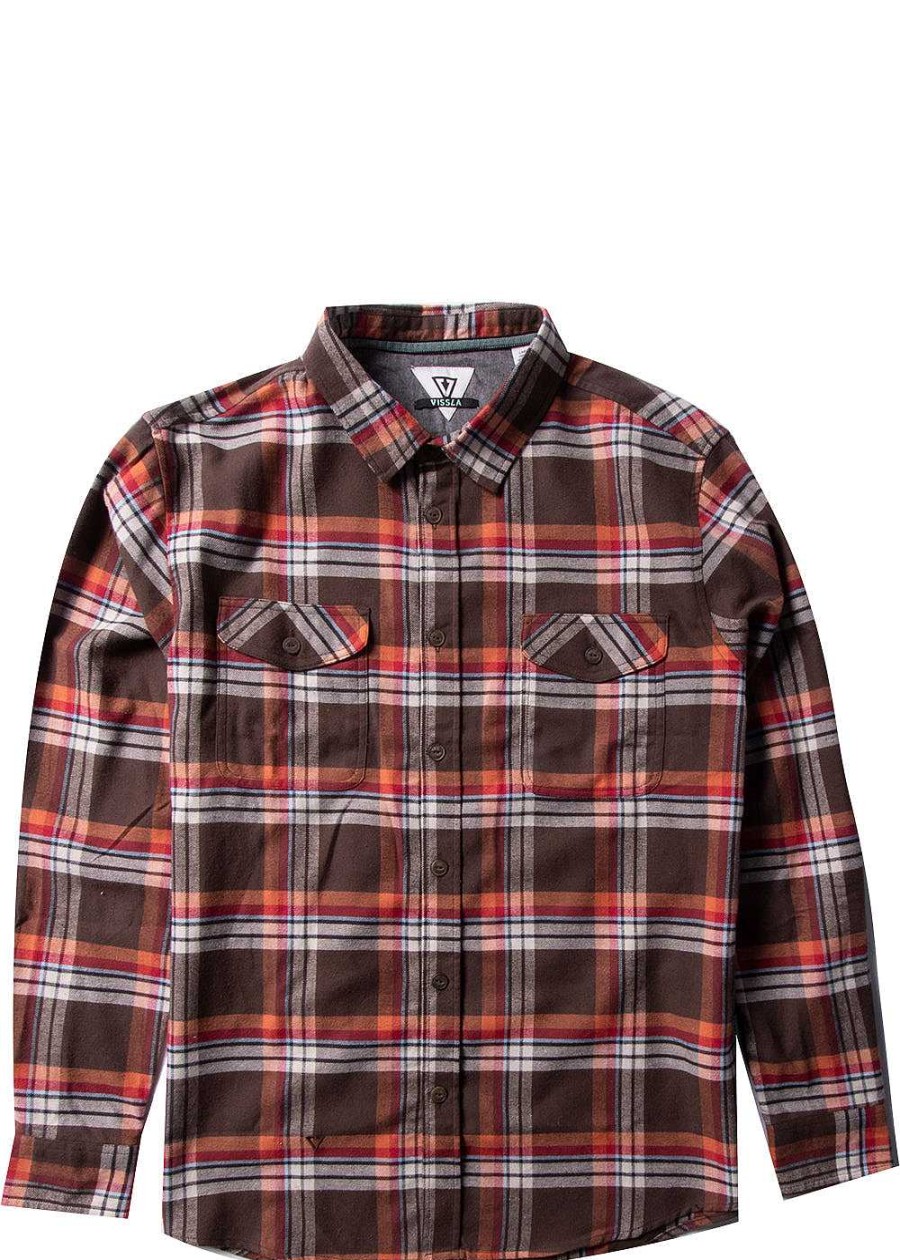 Men'S Vissla Shirts | Central Coast Long Sleeve Flannel For Men