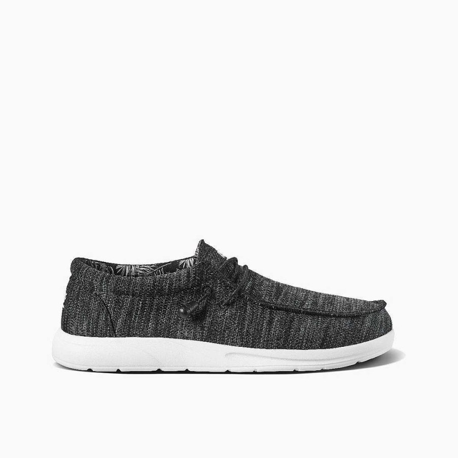 Footwear Reef Shoes | Cushion Coast Mesh Shoes For Men Black/Light Grey