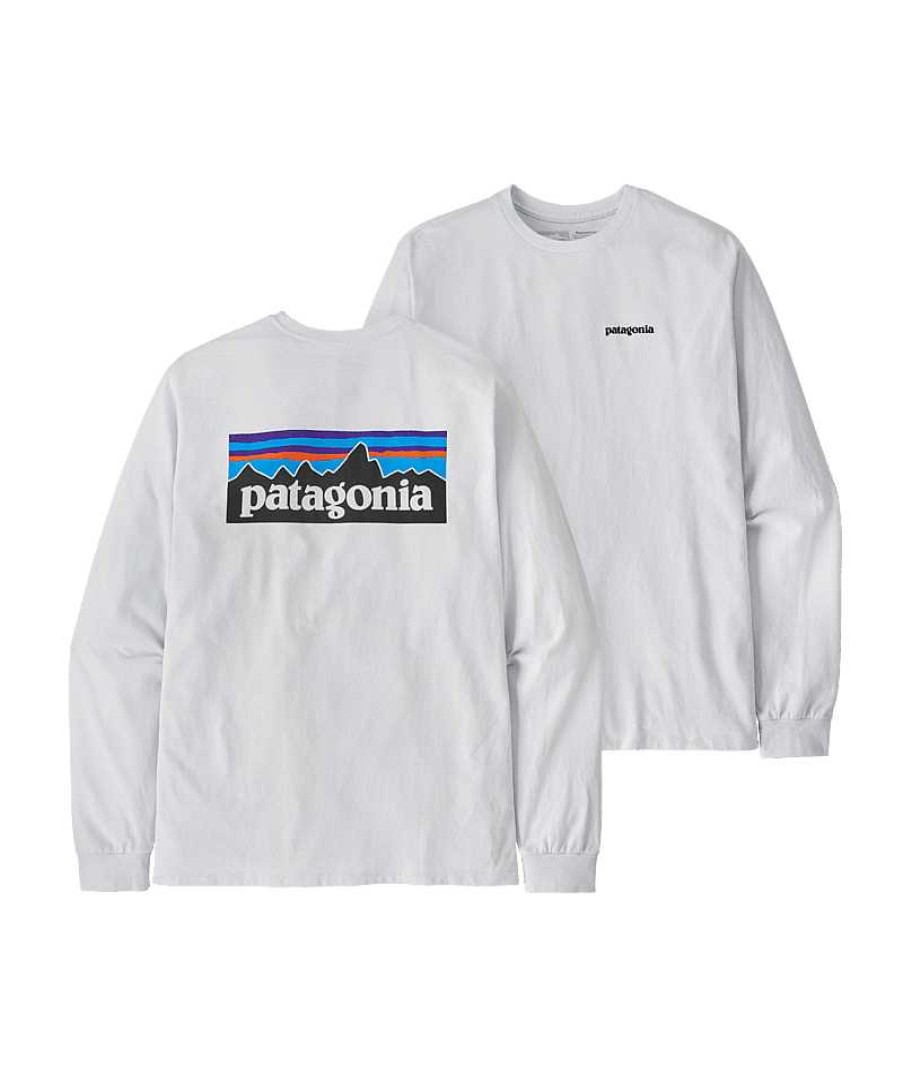 Men'S Patagonia Shirts | Long-Sleeved P-6 Logo Responsibili-Tee For Men