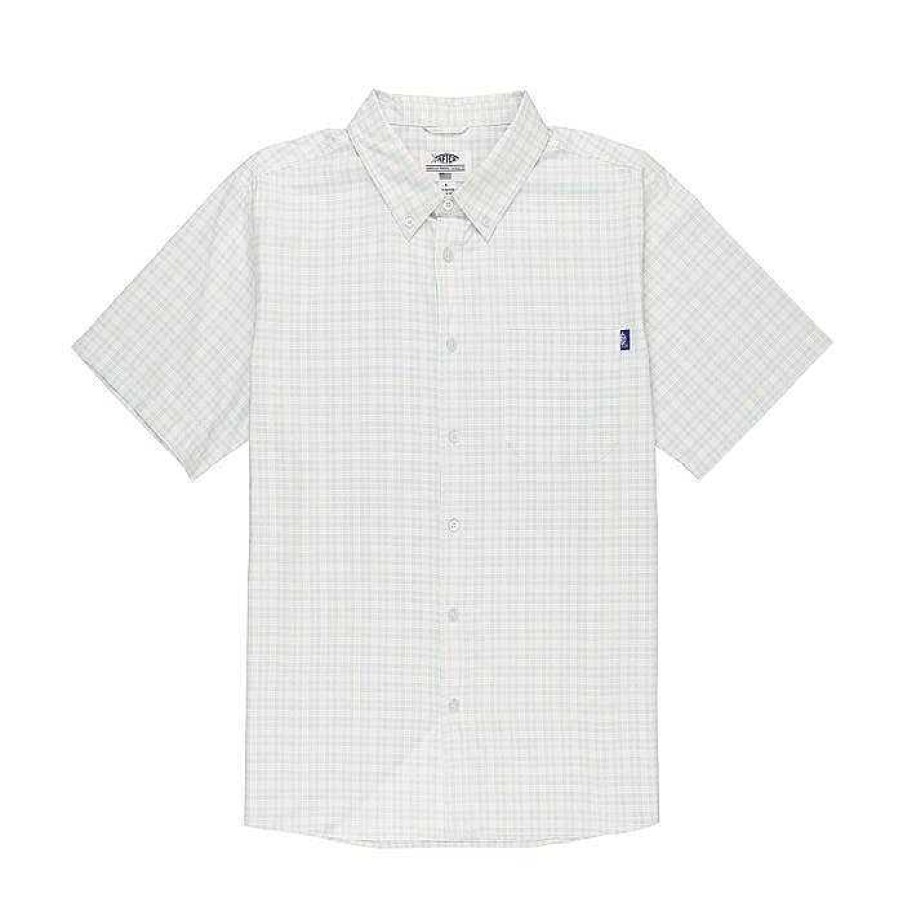 Men'S AFTCO Shirts | Dorsal Ss Button Down Shirt For Men