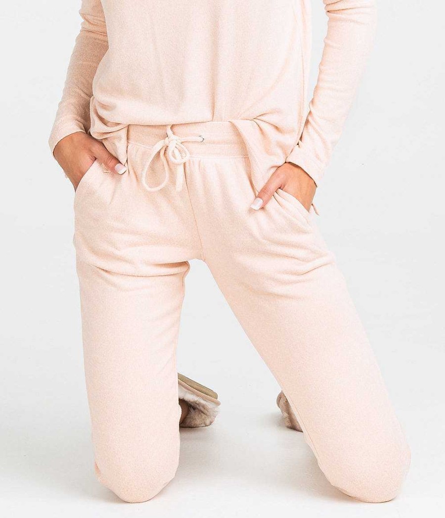 Women'S Southern Shirt Company Pants | Sincerely Soft Heather Joggers For Women Faded Coral