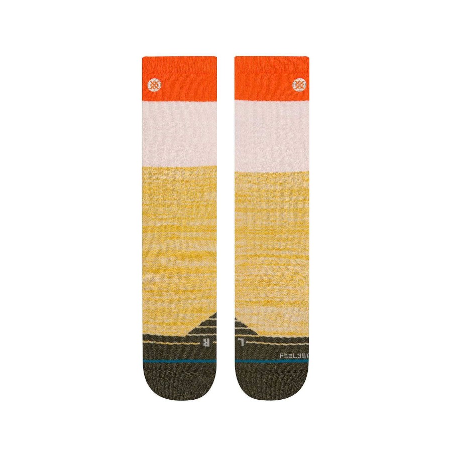 Men'S Stance Socks | Attribute Hike Wool Crew Socks For Men Off White