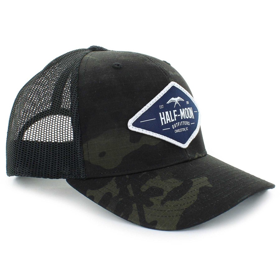 Half-Moon Collection Half-Moon Outfitters Half-Moon Apparel | Diamond Bird Multicam Camo Trucker Hat