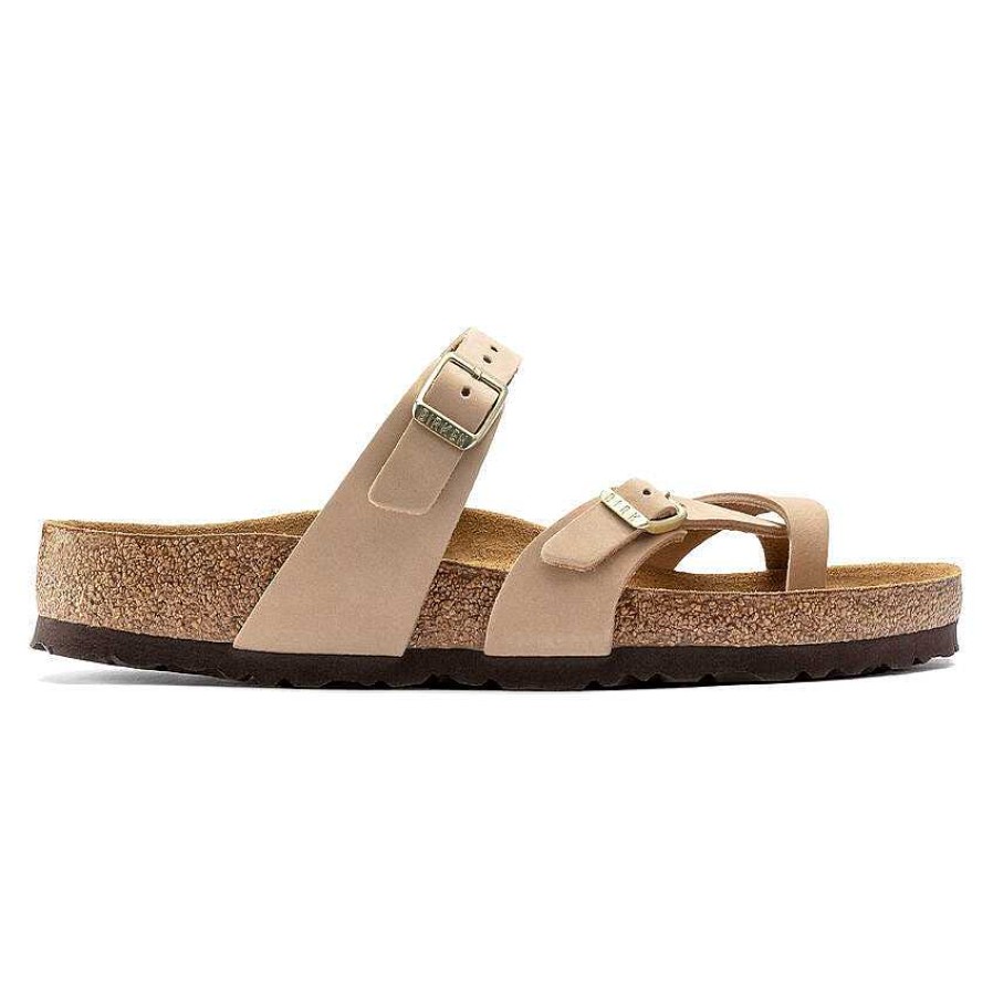 Footwear Birkenstock Sandals | Mayari Nubuck Leather Sandals For Women Sandcastle