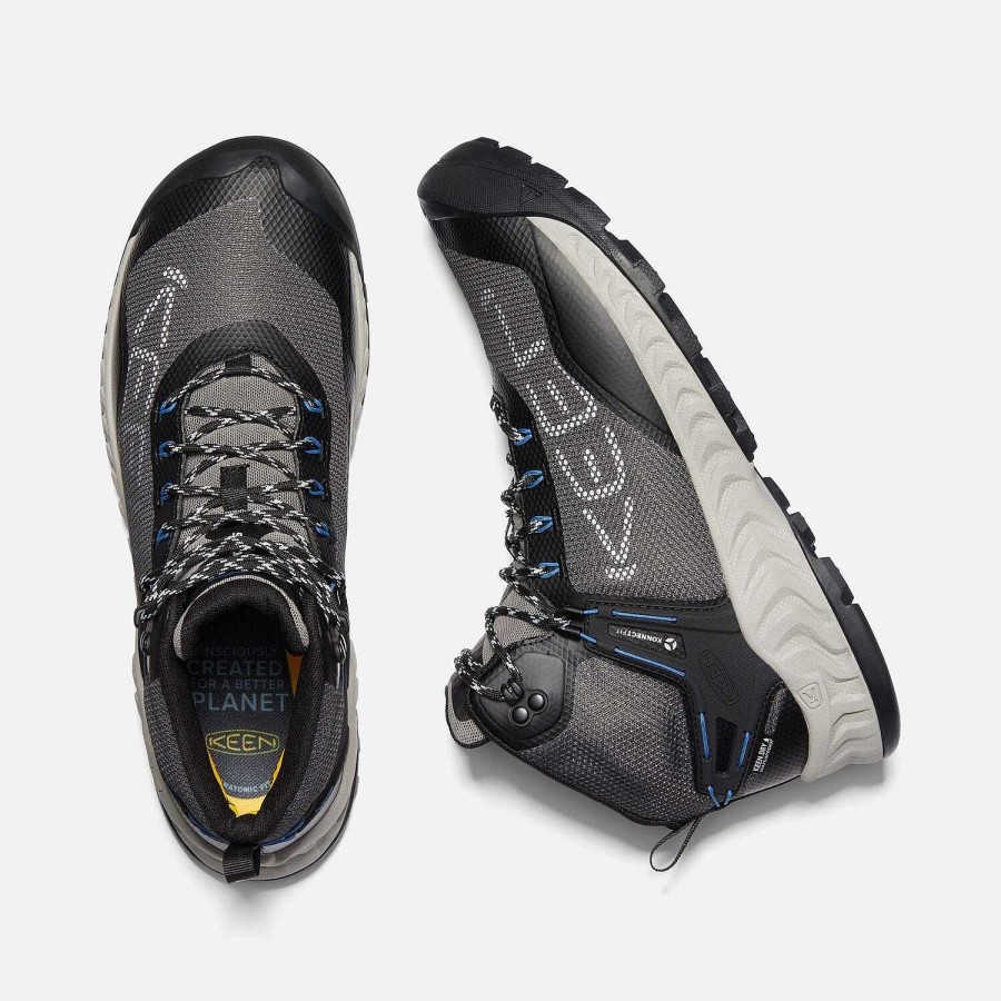 Footwear Keen Boots | Nxis Evo Waterproof Boots For Men Magnet/Bright Cobalt