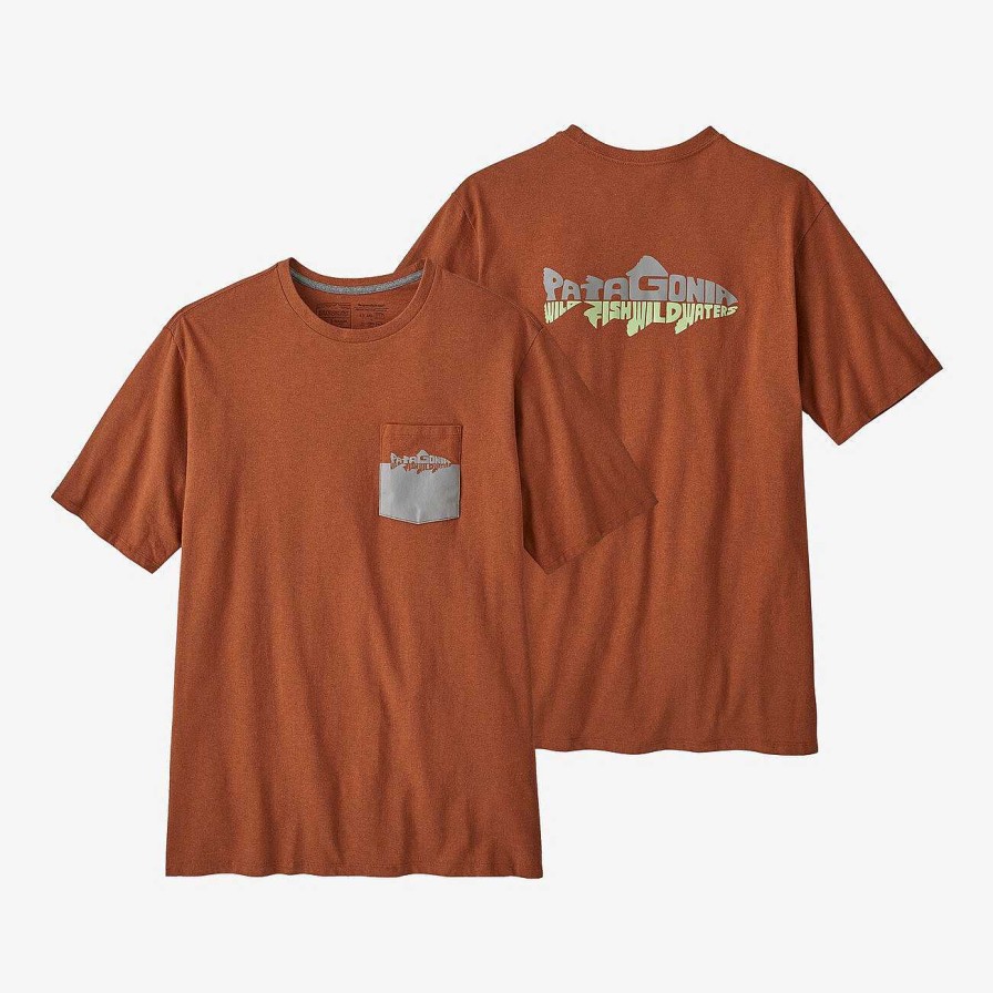 Men'S Patagonia T-Shirts | Wild Waterline Pocket Responsibili-Tee For Men