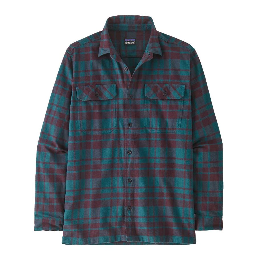 Men'S Patagonia Shirts | Long Sleeved Organic Cotton Midweight Fjord Flannel Shirt For Men