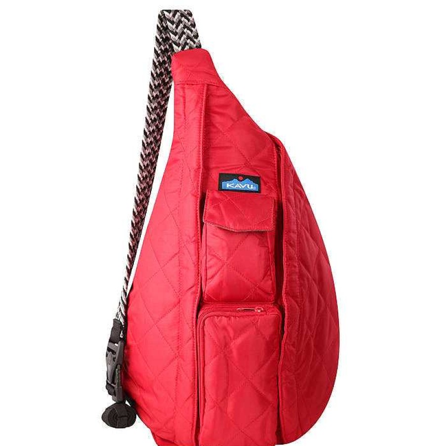 Women'S KAVU Bags & Wallets | Rope Puff Bag Scarlet