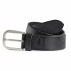 Men'S Johnnie-O Belts | Grain Leather Belt For Men Charcoal