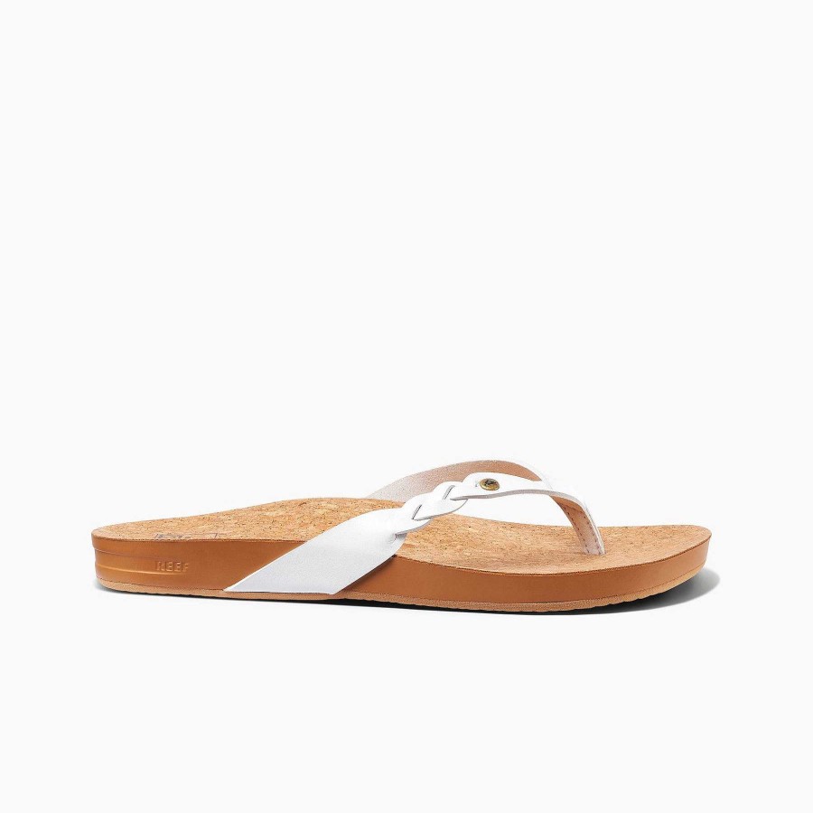 Footwear Reef Sandals | Cushion Court Twist Sandals For Women White