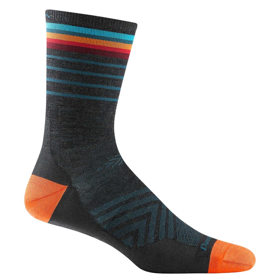 Men'S Darn Tough Socks | Stride Micro Crew Ultra-Lightweight Running Socks For Men Charcoal