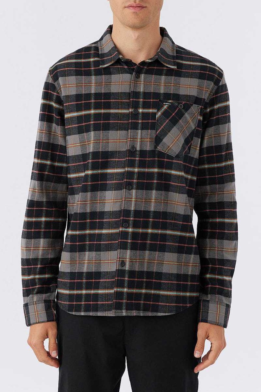 Men'S O'Neill Shirts | Redmond Plaid Stretch Flannel Shirt For Men