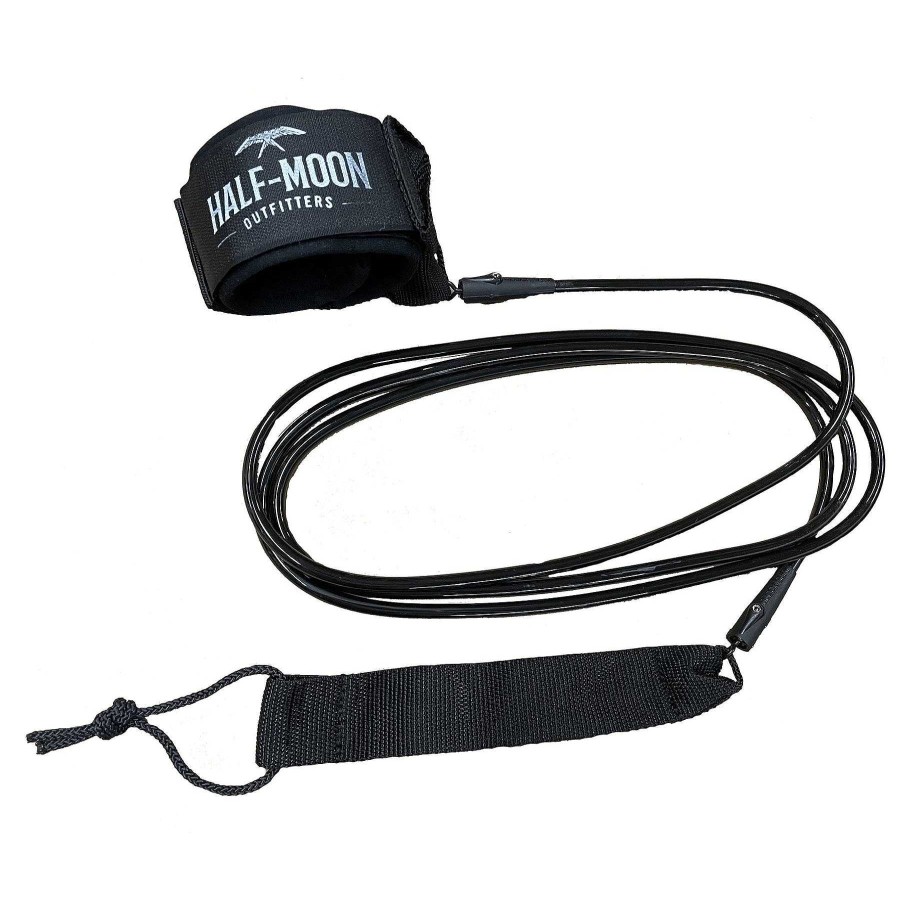 Half-Moon Collection Half-Moon Outfitters Half-Moon Gear | Blocksurf Blazin 9' Surfboard Leash Black