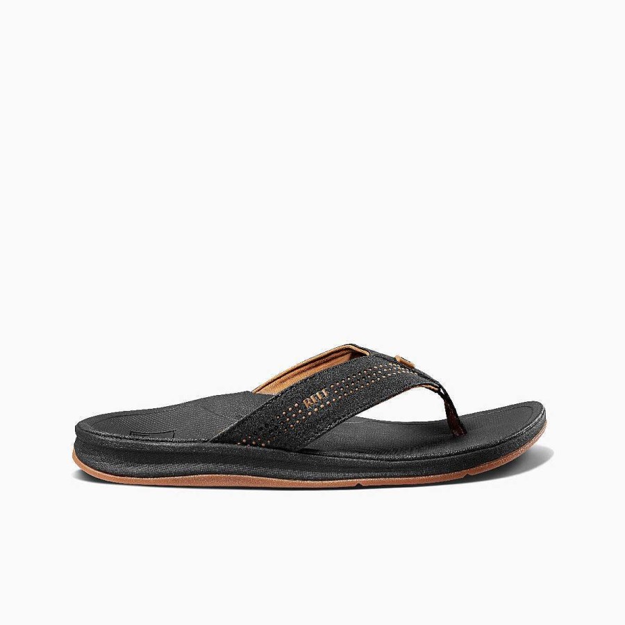 Footwear Reef Sandals | Ortho-Seas Sandals For Men Black