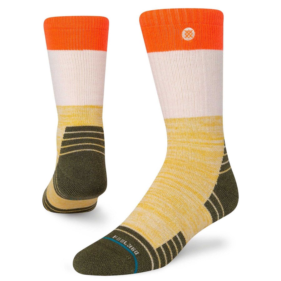 Men'S Stance Socks | Attribute Hike Wool Crew Socks For Men Off White