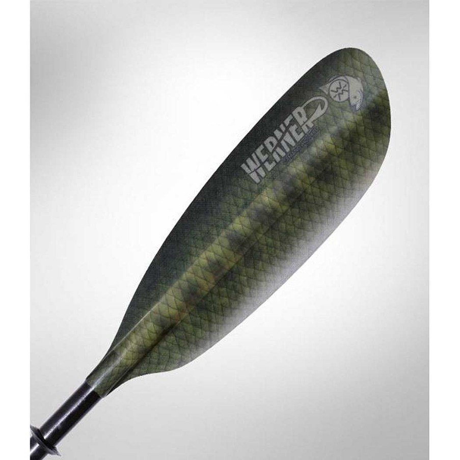 Gear Werner Paddles | Camano Hooked Straight Shaft Paddle Bass Green