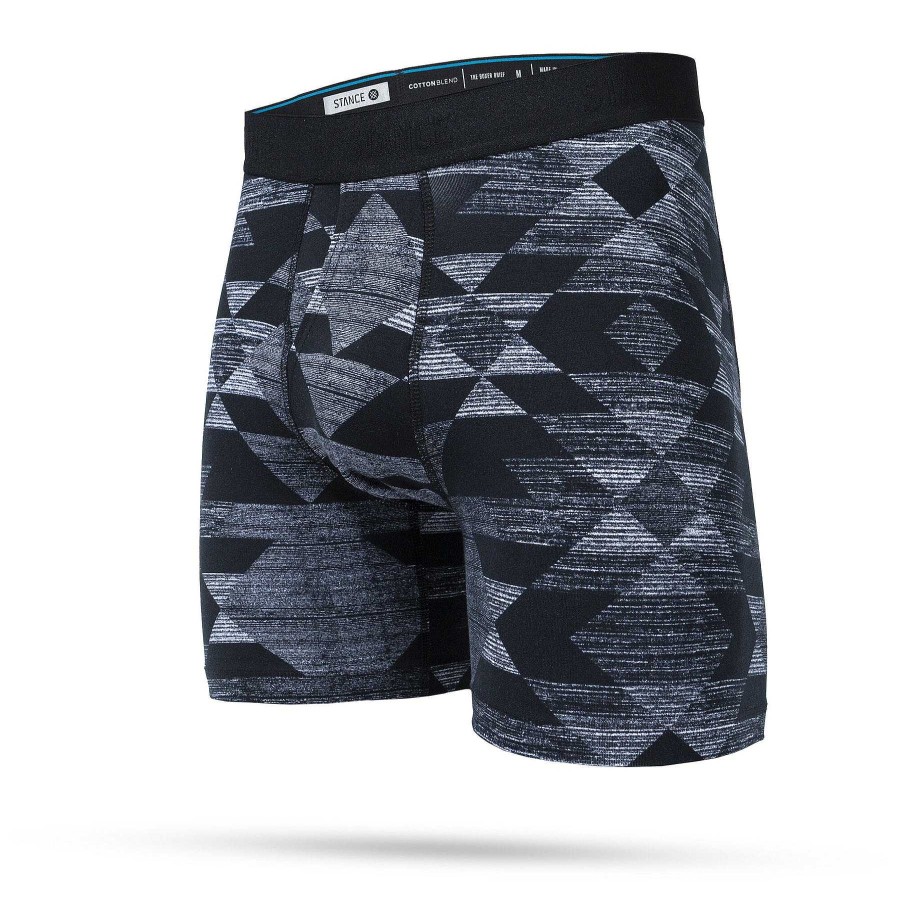 Men'S Stance Baselayers & Underwear | Darkwater Boxer Brief For Men Black