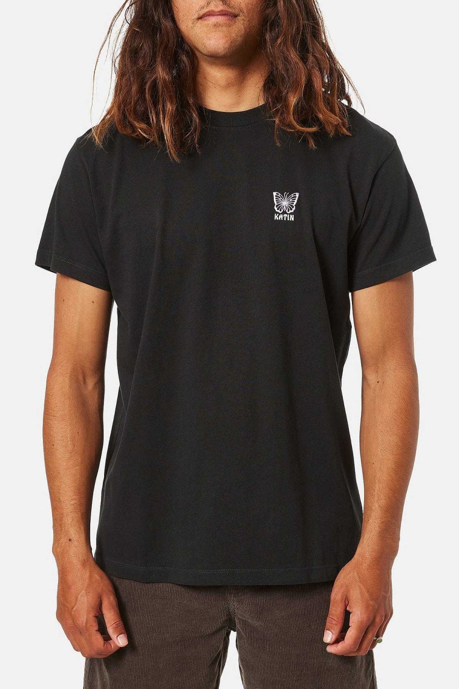 Men'S Katin Shirts | Monarch Tee For Men Black Wash