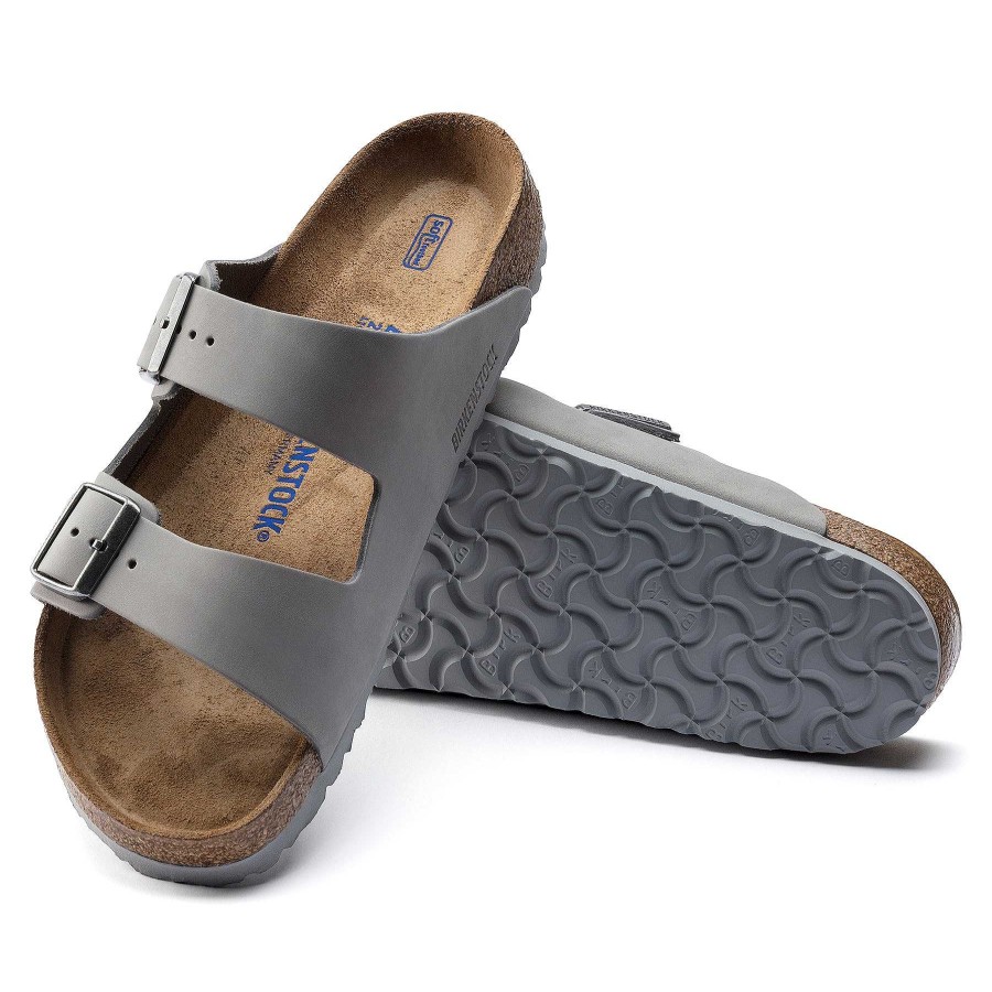 Footwear Birkenstock Sandals | Arizona Nubuck Leather Sandals For Women Dove Gray