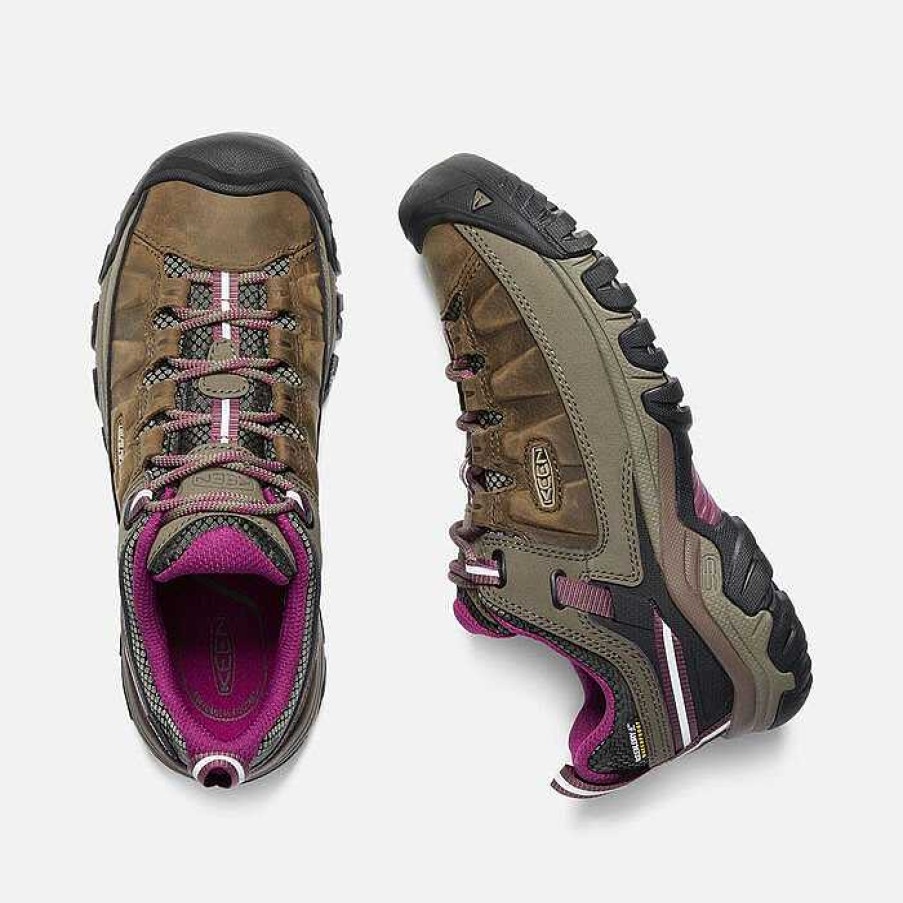 Footwear Keen Shoes | Targhee Iii Waterproof Shoes For Women Weiss/Boysenberry