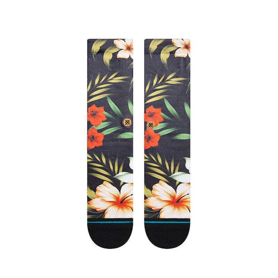 Men'S Stance Socks | Cabana Poly Crew Socks For Men Washed Black