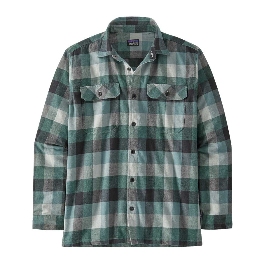 Men'S Patagonia Shirts | Long Sleeved Organic Cotton Midweight Fjord Flannel Shirt For Men