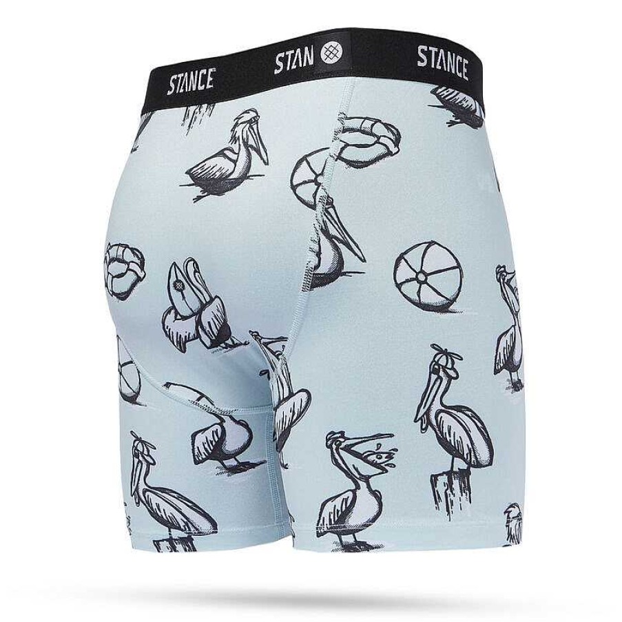 Men'S Stance Baselayers & Underwear | Happy Pelican Poly Boxer Brief For Men Happy Pelican-Slate