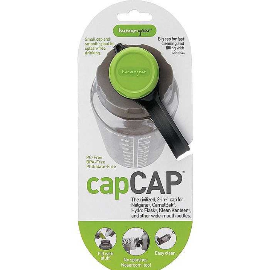 Gear Liberty Mountain Bottles & Mugs | Human Gear Capcap Bottle Cap Green