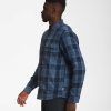 Men'S The North Face Shirts | Campshire Shirt For Men Shady Blue Medium Icon Plaid