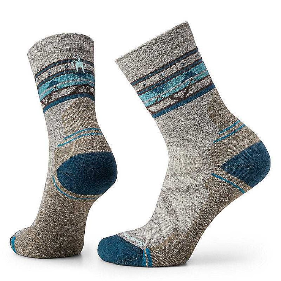 Women'S Smartwool Socks | Hike Light Cushion Zig-Zag Valley Mid Crew Socks For Women