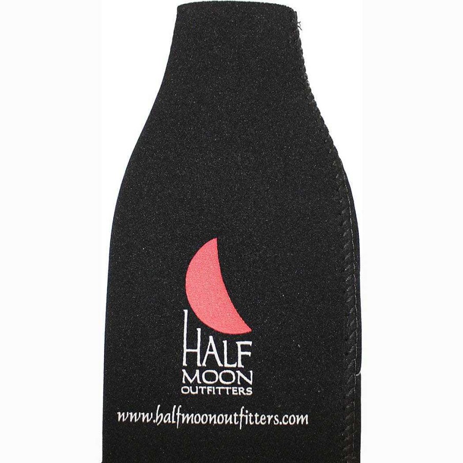 Half-Moon Collection Half-Moon Outfitters Half-Moon Gear | Cresent Logo Bottle Koozie Black