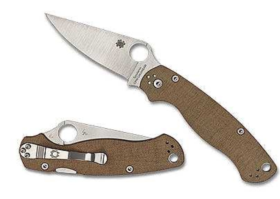 Gear Spyderco | Para Military 2 Cpm Cru-Wear Micarta