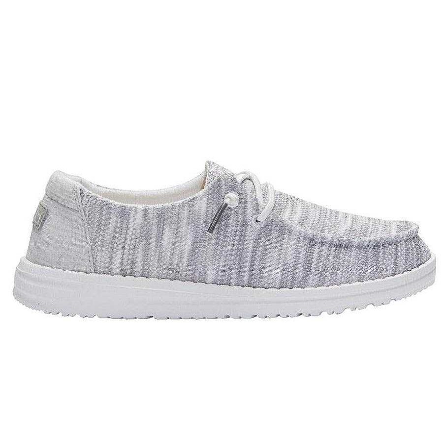 Footwear Hey Dude Shoes | Wendy Sox For Women Glacier Grey