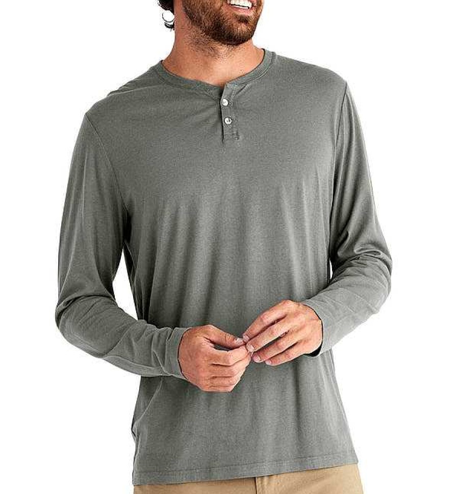 Men'S Free Fly Apparel Shirts | Bamboo Heritage Henley For Men