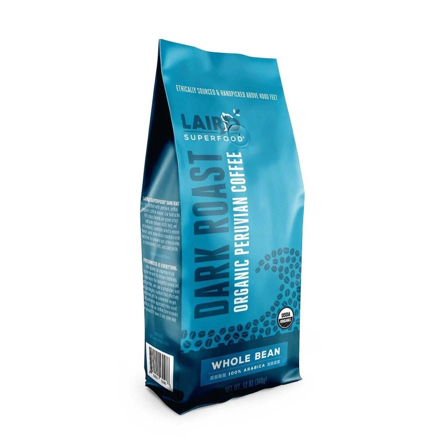 Gear Laird Superfood Food | Peruvian Dark Roast Whole Bean Coffee - 12 Oz.