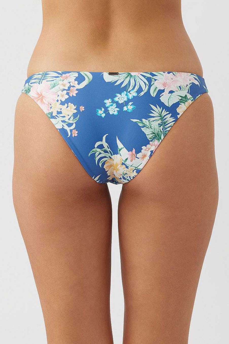 Women'S O'Neill Swimwear | Tulum Tropical Rockley Bottoms For Women Classic Blue